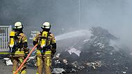 M&uuml;ll-Brand in Kronach: Fahrer verhindert Schlimmeres