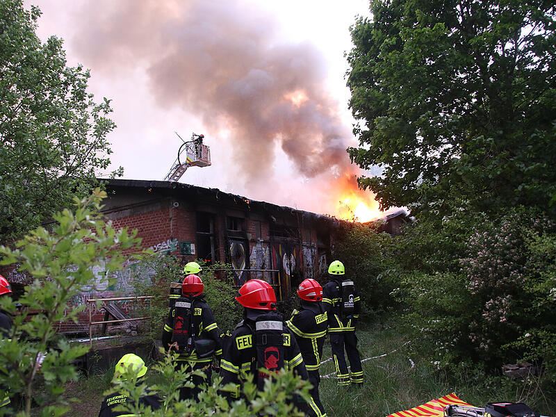 Feuerwehr-Einsatz am Coburger Lokschuppen