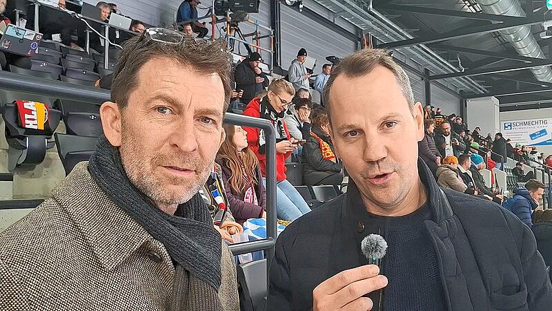 Auch sie rufen zu Spenden für "Rettet den HEC" auf: Die Eishockeylegenden Sven Felski (li.) und Christoph Ullmann.