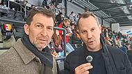 Auch sie rufen zu Spenden für "Rettet den HEC" auf: Die Eishockeylegenden Sven Felski (li.) und Christoph Ullmann.