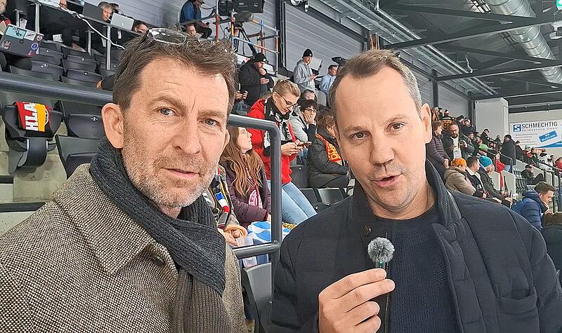 Auch sie rufen zu Spenden für "Rettet den HEC" auf: Die Eishockeylegenden Sven Felski (li.) und Christoph Ullmann. Auch sie rufen zu Spenden für "Rettet den HEC" auf: Die Eishockeylegenden Sven Felski (li.) und Christoph Ullmann.