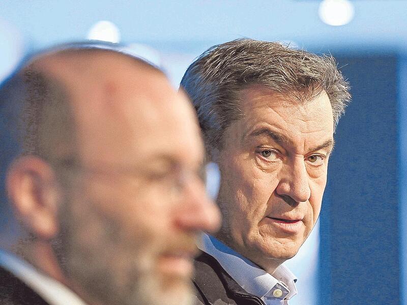 Der eine ist immer dann besonders in, wenn der andere gerade out ist. Manfred Weber (links) und Markus S&ouml;der sind seit vielen Jahren Rivalen.   