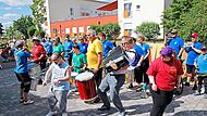&bdquo;Neues Wohnen&ldquo; gibt es seit f&uuml;nf Jahren. Die Sambasticos spielten bei der Feier auf.Michael Bergner