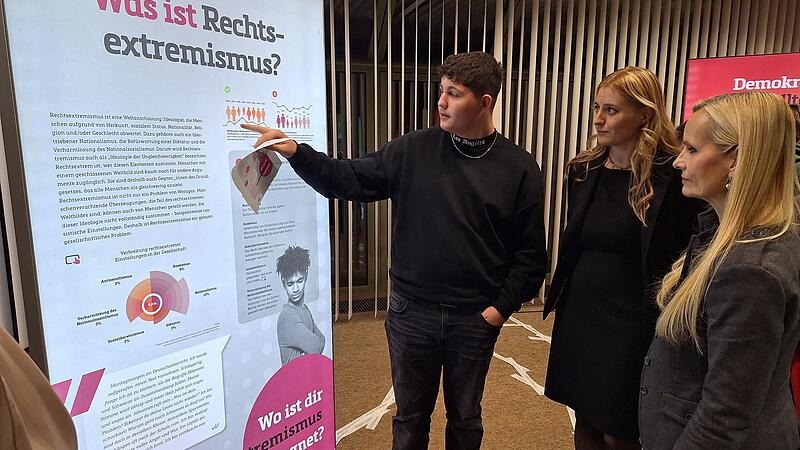 Ausstellung Rechtsextremismus und Demokratie Mittelschule Baiersdorf