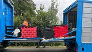 A70 bei Stadelhofen: Schweinetransporter hat Panne auf Fahrbahn A70 bei Stadelhofen: Schweinetransporter hat Panne auf Fahrbahn