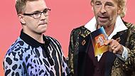 Thomas Gottschalk unterhält sich in der TV-Show mit dem späteren Wettkönig Leon Krampe.