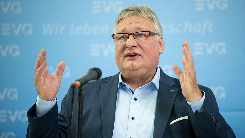 Der EVG-Vorsitzende Martin Burkert