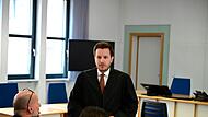 Rechtsanwalt Jörg Schwengler aus Bamberg im Gespräch mit der Jugendgerichtshilfe
