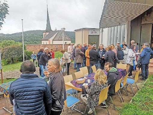 Herzlich war der Empfang nach dem Gottesdienst.