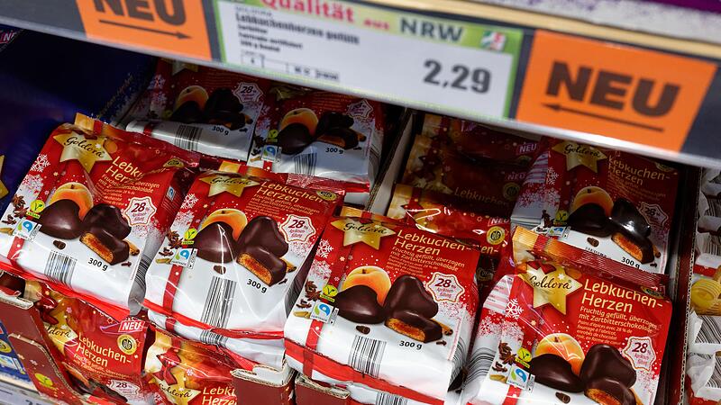 Weihnachten kündigt sich bereits in Supermärkten an