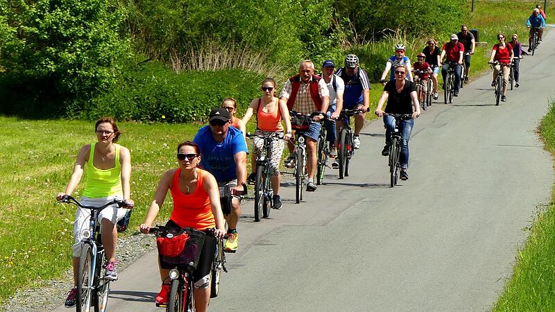 Wenn im Weißmaintal autofreier Sonntag ist, kommen die Radfahrer in Scharen.