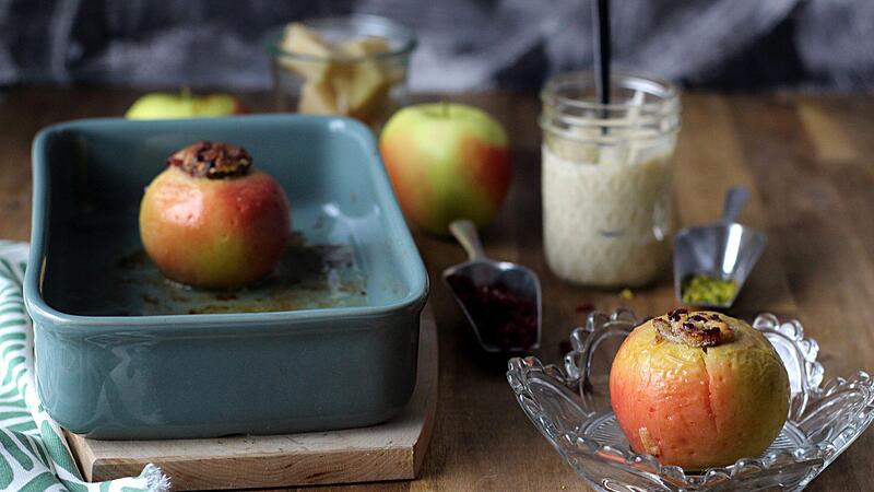 Ein Bratapfel ist gesund und lecker.