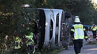 Schwerer Busunfall auf der A96 - Tote und Verletzte Schwerer Busunfall auf der A96 - Tote und Verletzte