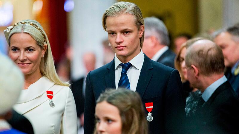 Mette-Marit und ihr Sohn Marius Borg H&oslash;iby
