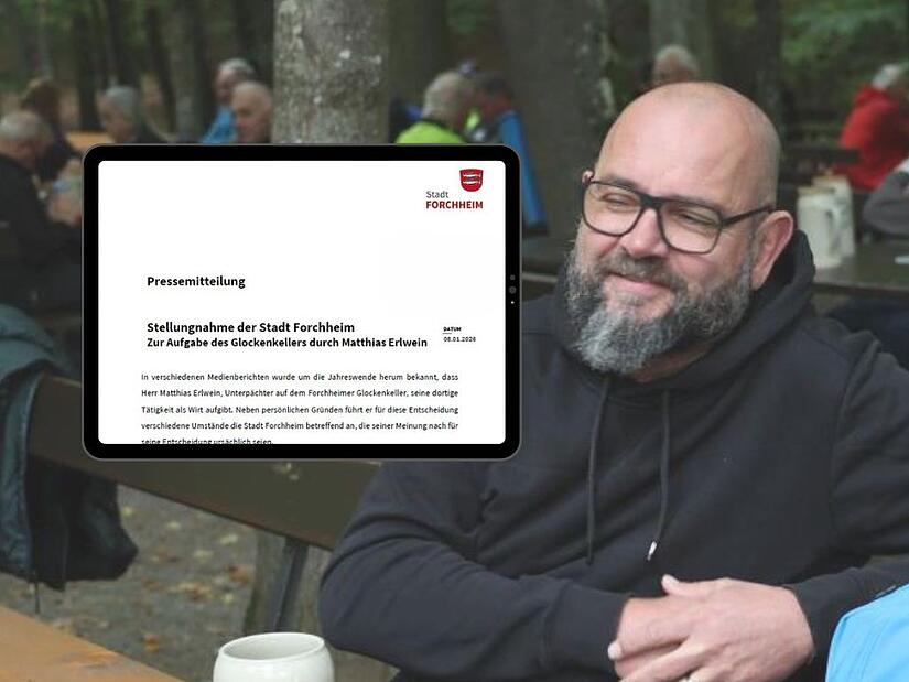 Ab April wird Matthias Erlwein den Glockenkeller im Forchheimer Kellerwald abgeben. In einem emotionalen Statement richtet er unter anderem kritische Worte an die Stadtverwaltung. Und die reagiert nun.