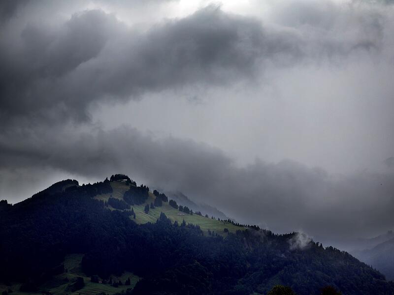 Regenwetter im Süden Bayerns