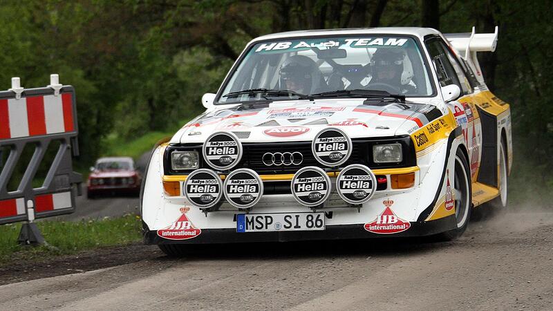Dieser Audi Sport-Quattro ging bei der zehnten Auflage der „Rallye Fränkisches Weinland“ des AMSC Hammelburg im vergangenen Jahr an den Start.