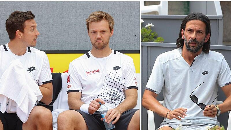 Arbeiten nicht mehr zusammen: Die zweimaligen French-Open-Sieger Andreas Mies und Kevin Krawietz (von links) und Doppeltrainer Julian Knowle.