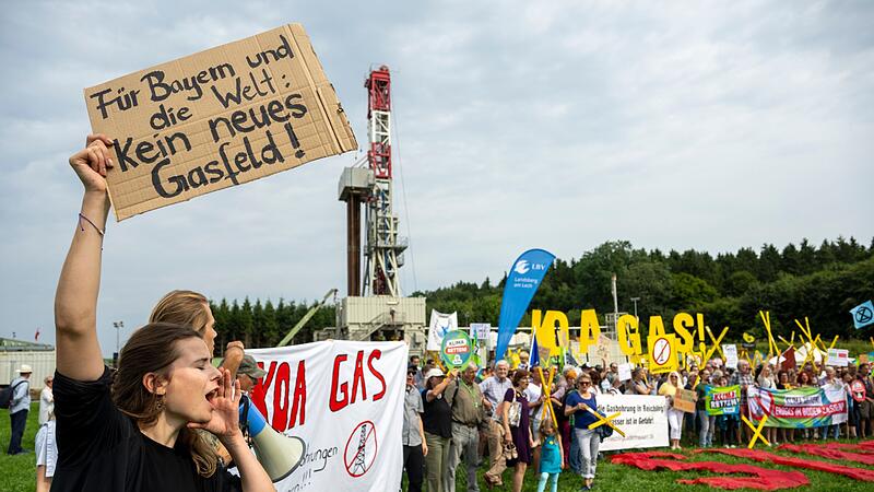 Demonstration gegen Gasbohrung