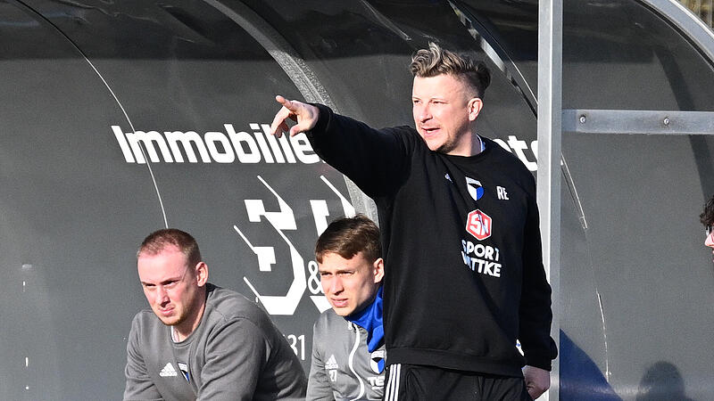 Klare Gesten, eindeutige Anspr&uuml;che: Ren&eacute; Ebert will mit Jahn Forchheim im Rennen um den Bayernliga-Aufstieg bleiben.