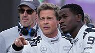 Brad Pitt beim Dreh von Formel-1-Film Brad Pitt beim Dreh von Formel-1-Film