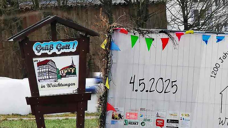 Das Plakat erinnert an das Festdatum.