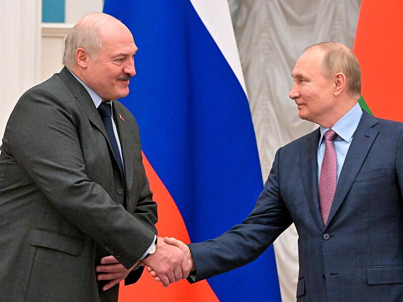 Alexander Lukaschenko und Wladimir Putin