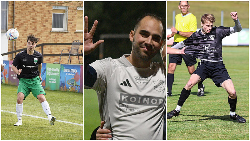 Sind neu beim TSV Neukenroth: Yannick Düthorn, Luca Niechziol und Erik Wetstein.