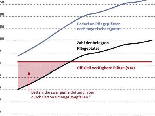 So prognostiziert das Landratsamt Forchheim den Bedarf mit dem demografischen Wandel. In der Region gibt es 914 Pflegebetten.Forchheim & Fr&auml;nkische Schweiz