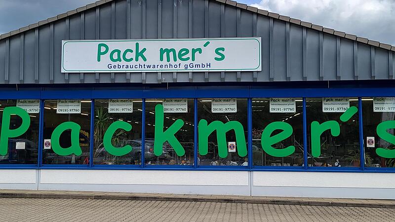 Der Pack mer&rsquo;s Gebrauchtwarenhof in der Haidfeldstra&szlig;e in Forchheim: Hier finden aussortierte Dinge ein neues Zuhause.Forchheim & Fr&auml;nkische Schweiz