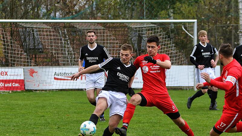 Moritz Amon erzielte das 2:0 f&uuml;r Katschenreuth in Oberkotzau.