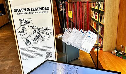Noch bis zum 9. Juli ist die Ausstellung &bdquo;Sagen & Legenden im Landkreis Bad Kissingen&ldquo; zu sehen.
