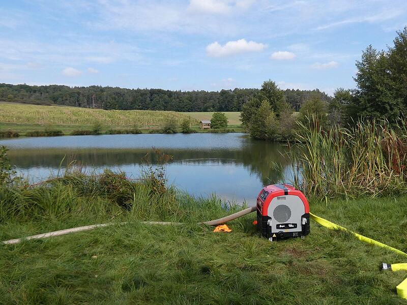Ein Waldbrand! Ein Großaufgebot an Einsatzkräften probte bei Ditterswind den Ernstfall.