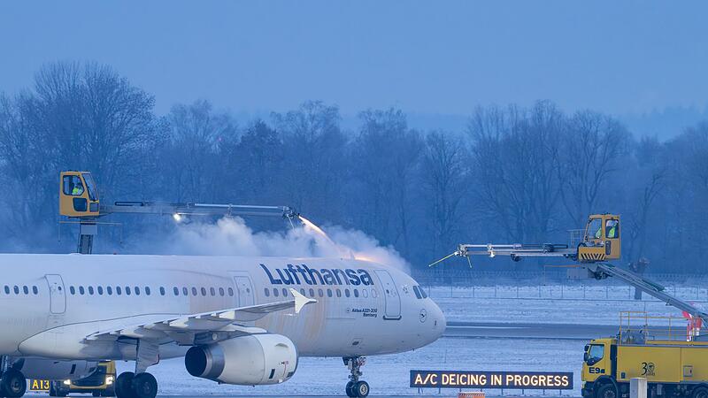 Winterwetter - Flughafen M&uuml;nchen