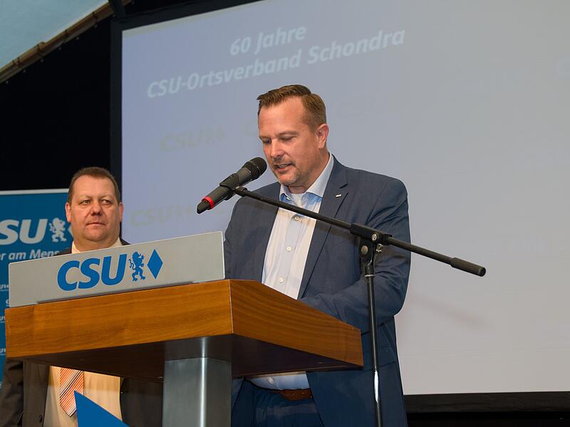 Feier 60 Jahre CSU Schondra mit Ministerpräsident Markus Söder: Axel Lagemann