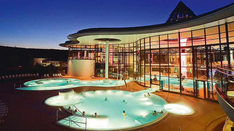 Die Kisssalis-Therme l&auml;dt zum Entspannen ein.