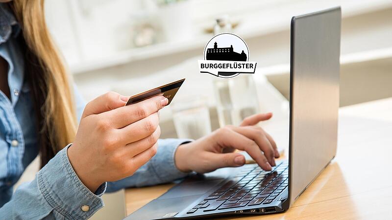 Einkauf mit Laptop und Kreditkarte. Kann man machen, aber spannender ist es im Ladengesch&auml;ft.