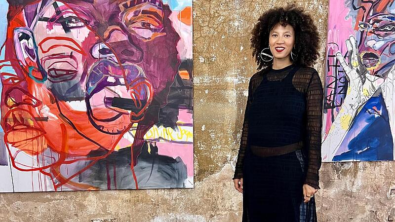 Joséphine Sagna stellt im Bamberger Kesselhaus aus.