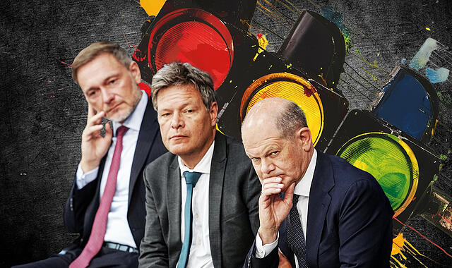 Das Ende der Ampel: Scholz, Lindner und Habeck Das Ende der Ampel: Scholz, Lindner und Habeck