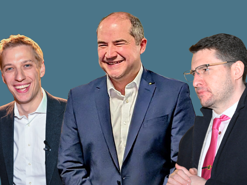 Eine neue Generation an Oberb&uuml;rgermeistern (von links): Dominik Krause (M&uuml;nchen), Dominik W. Heike (Neustadt bei Coburg) und Dominik Sauerteig (Coburg).