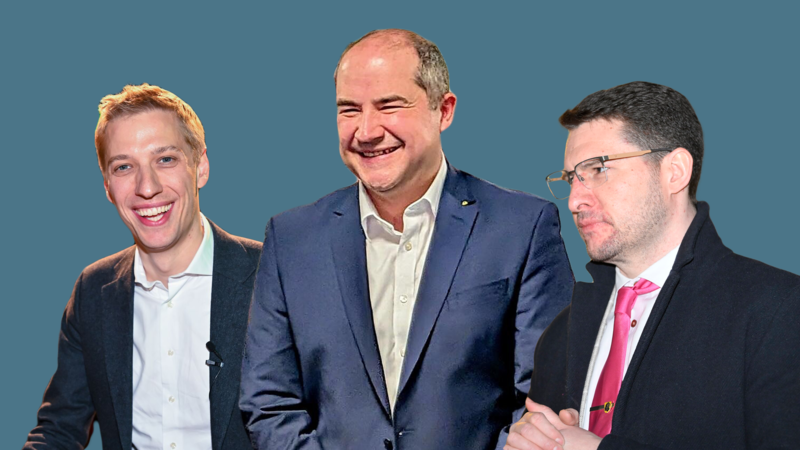 Eine neue Generation an Oberb&uuml;rgermeistern (von links): Dominik Krause (M&uuml;nchen), Dominik W. Heike (Neustadt bei Coburg) und Dominik Sauerteig (Coburg).