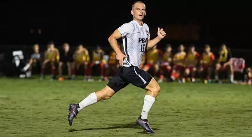 Fabio Reck spielte Anfang August noch mit dem FC Eintracht Bamberg in Bayreuth.