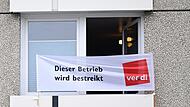 Streik-Banner