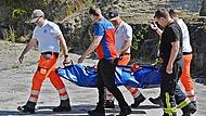 Das Hauptaugenmerk der Übung im Muschelgrund bei Strahlungen lag auf den verschiedenen Tragen.
