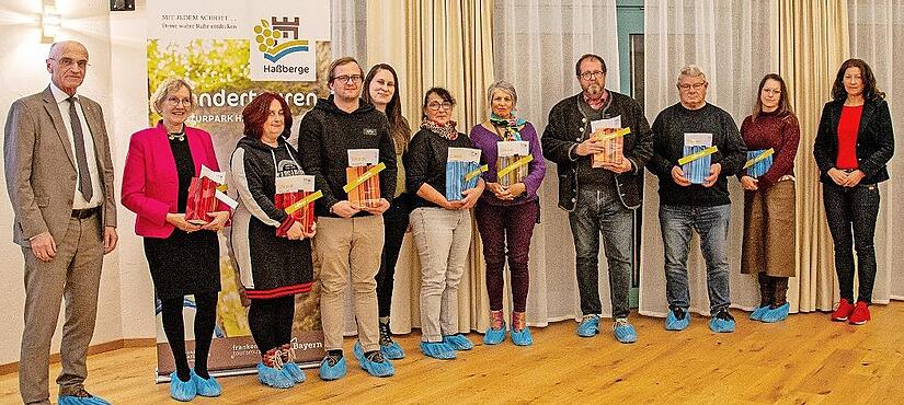 Urkundenverleihung für die Gastgeberinnen und Gastgeber mit DTV-Sterne-Auszeichnung oder Bett+Bike-Siegel.