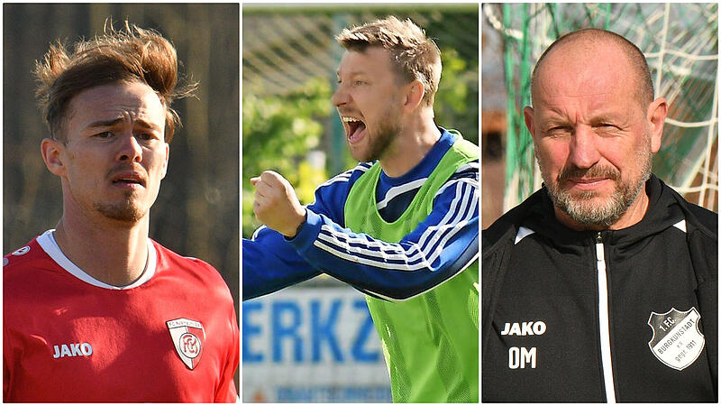 Wer lacht zuletzt im Titelrennen der Kronach/Lichtenfelser Kreisliga: Alexander Kunz mit dem FC Kronach, Dominic Fischer mit dem FC Mitwitz oder Oliver M&uuml;ller mit dem FC Burgkunstadt?