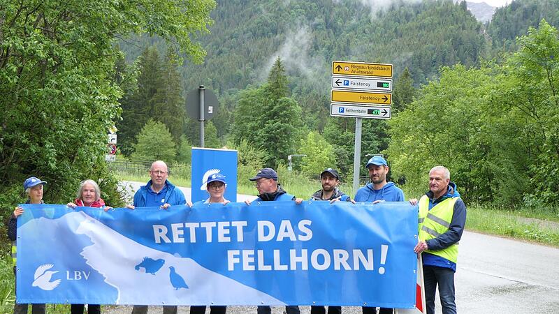 LBV-Aktivisten protestieren gegen Fellhornbahn