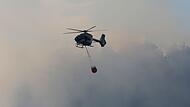 Brand im Bergwald in den Chiemgauer Alpen