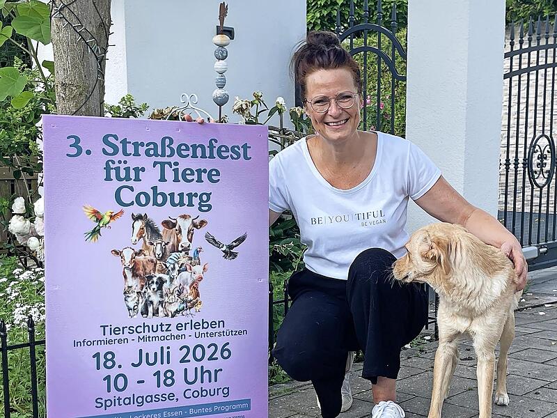 Juliane Sch&uuml;lke mit H&uuml;ndin Luca.