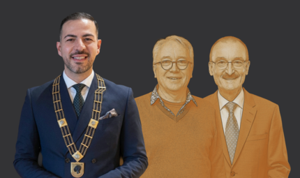 Can Aydin (links, SPD) wird wohl zum Zweiten B&uuml;rgermeister der Stadt Coburg aufsteigen. Dritter B&uuml;rgermeister k&ouml;nnte entweder Wolfram Haupt (Mitte, Gr&uuml;ne) werden oder Hans-Herbert Hartan (CSU).